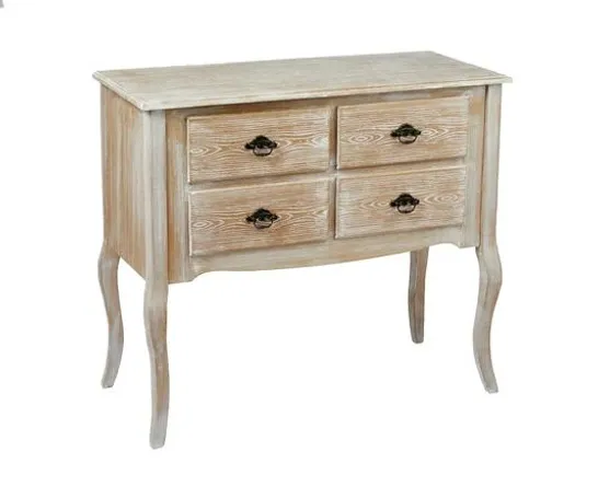 CHAMPETRE WEATHERED OAK 4 DRAWER CHEST