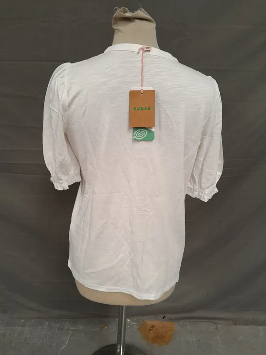 BODEN LADIES WHITE BLOUSE SIZE 6