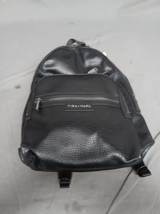 TIBA+MARL BLACK MEDIUM BACKPACK 