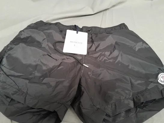 MONCLER BLACK SHORTS - LARGE