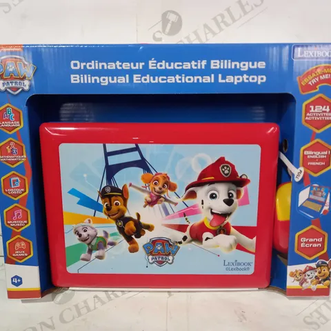 LEXIBOOK PAW PATROL BILINGUAL EDUCATIONAL LAPTOP