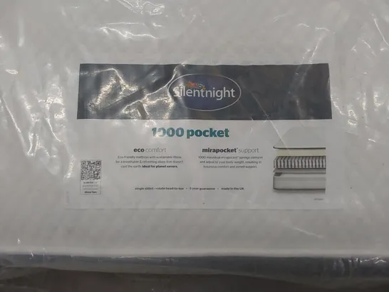 BAGGED DESIGNER KING SIZE 150CM SILENTNIGHT MIA 1000 POCKET ORTHO FIRM MATTRESS RRP £699