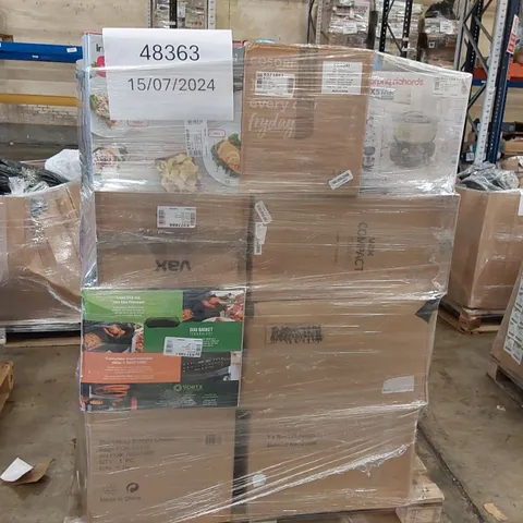 PALLET OF APPROXIMATELY 22 UNPROCESSED RAW RETURN HOUSEHOLD AND ELECTRICAL GOODS TO INCLUDE;