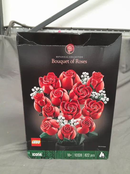 BOXED LEGO ICONS BOUQUET OF ROSES BUILDING SET 10328