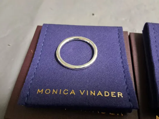 LOT OF 2 MONICA VINADER RINGS IN GIFT BOX