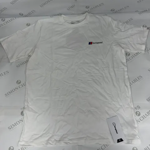 BERGHAUS SNOWDON SHORT SLEEVED T SHIRT IN WHITE SIZE XL