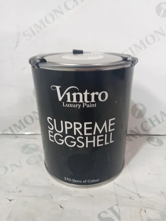 VINTRO LUXURY PAINT - SUPREME EGGSHELL - VICTORIAN BLACK (1L)