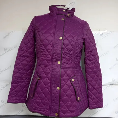 JOULES ZIPPED QUILTED COAT SIZE 10