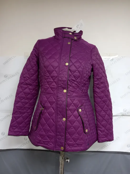 JOULES ZIPPED QUILTED COAT SIZE 10