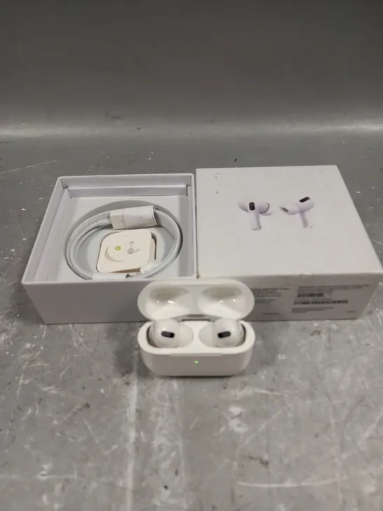 BOXED APPLE AIRPODS PRO WITH WIRELESS CHARGING CASE