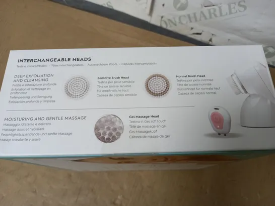 BOXED AS NEW HOMEDICS BEAUTY PURETE+ CLEANSING AND EXFOLIATING BRUSH