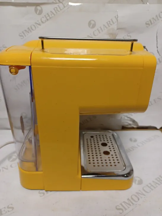 SWAN RETRO PUMP ESPRESSO COFFEE MACHINE - YELLOW