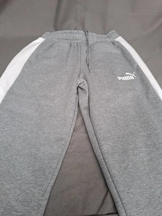 PUMA LIGHT GREY JOGGING PANTS - SMALL