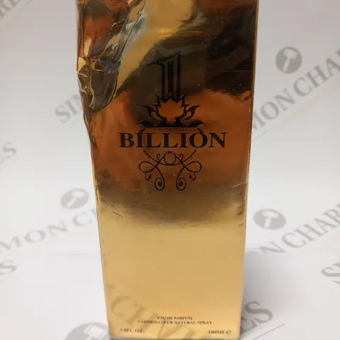 BOXED AND SEALED 1 BILLION EAU DE PARFUM 100ML