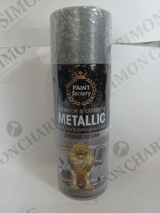 BOX OF 12 PAINT FACTORY METALLIC BRIGHT SILVER