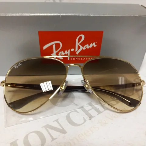 BOXED RAY BAN ARISTA CLEAR GRADIENT BROWN SUNGLASSES