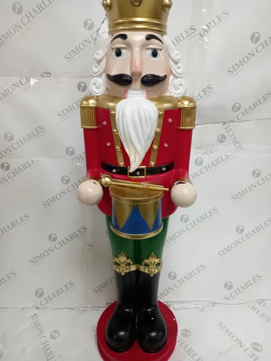 OUTLET SANTA EXPRESS LARGE PRE-LIT NUTCRACKER