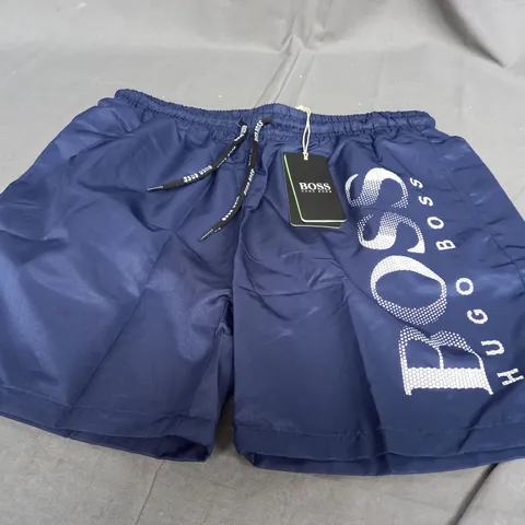 HUGO BOSS NAVY SWIM SHORTS - MEDIUM