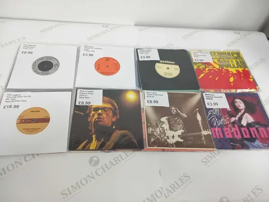 APPROXIMATELY 24 X PUNK, ROCK, POP 7” SINGLES VINYL RECORDS.