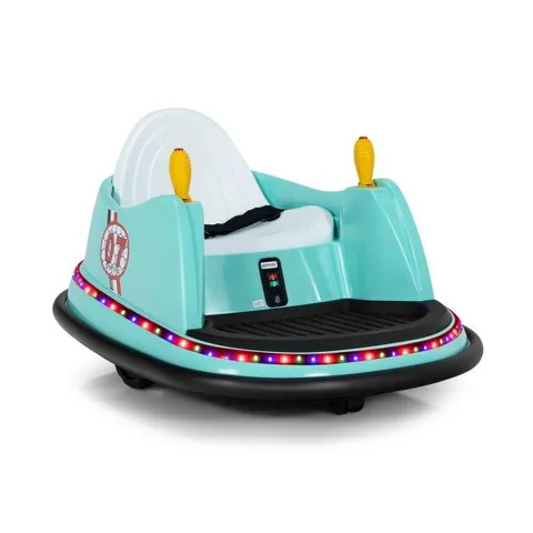 BOXED COSTWAY KIDS RIDE-ON BUMPER CAR WITH COLORFUL FLASHING LIGHTS AND MUSIC - GREEN