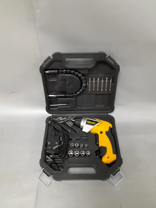 BOXED WOLF 3.6V CORDLESS SCREWDRIVER KIT