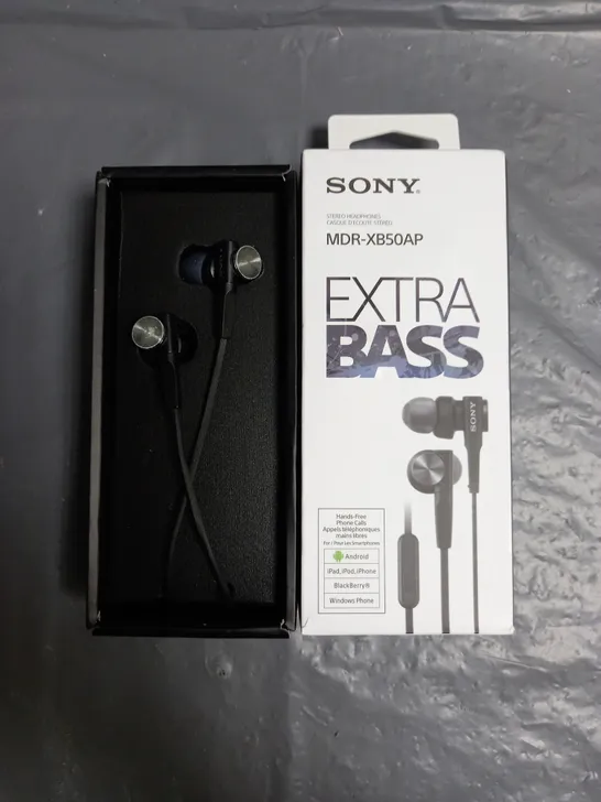 BOXED SONY MDR-XB50AP EXTRA BASS EARPHONES 