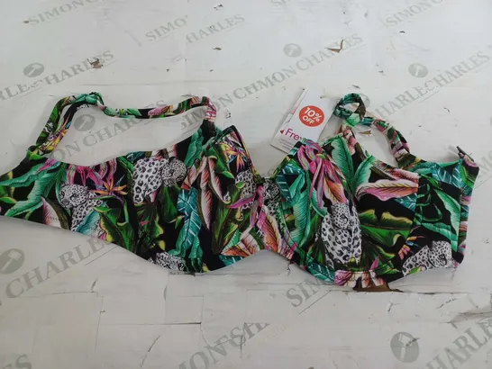 BRAVISSIMO CALA SELVA JUNGLE BIKINI TOP - 32F