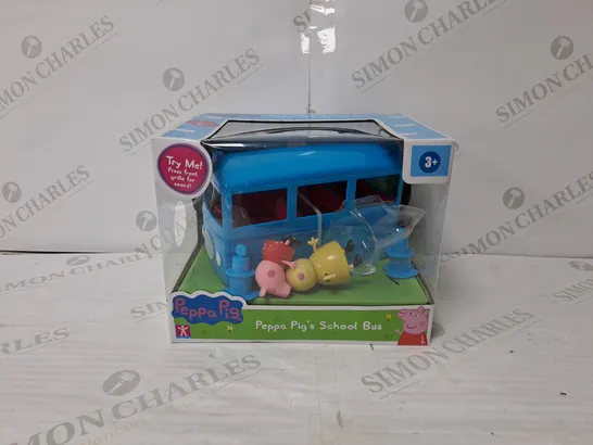 BOXED PEPPA PUSH ALONG SCHOOL BUS  RRP £39.99