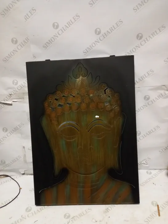 INNOVATORS SOLAR LED PEACEFUL BUDDHA WALL DECOR