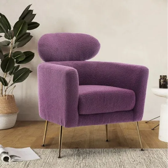 BOXED RELIANCE ARMCHAIR UPHOLSTERY COLOUR: DARK PINK