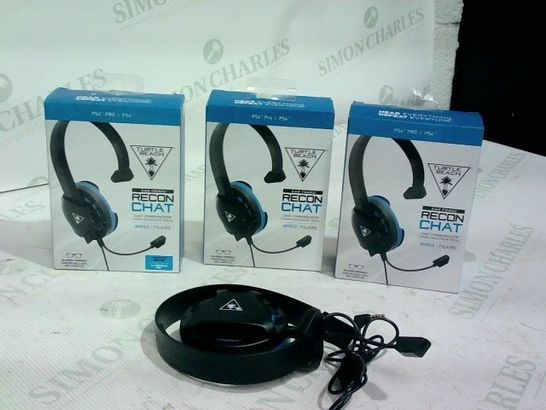 2 X TURTLE BEACH EAR FORCE RECON CHAT HEADSET 