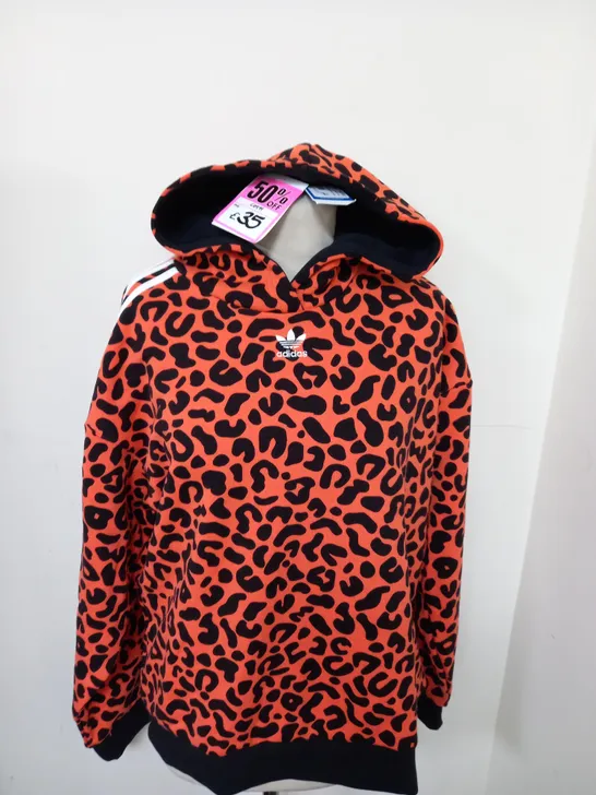 ADIDAS ORIGINAL ANIMAL PRINT HOODIE SIZE 10