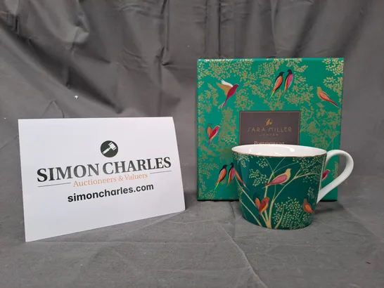 BOXED SARA MILLER LONDON PORTMEIRION CUP IN GREEN