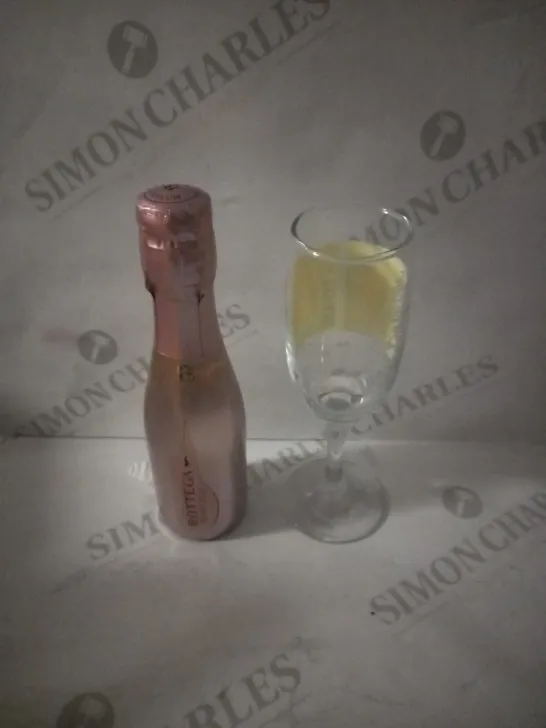 PERSONALISED CHAMPAGNE GLASS & BOTTLE PROSECCO RRP £20