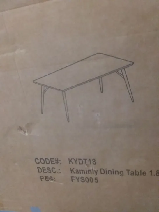 BOXED KAMINKY DINING TABLE 1.8M - BIRCH