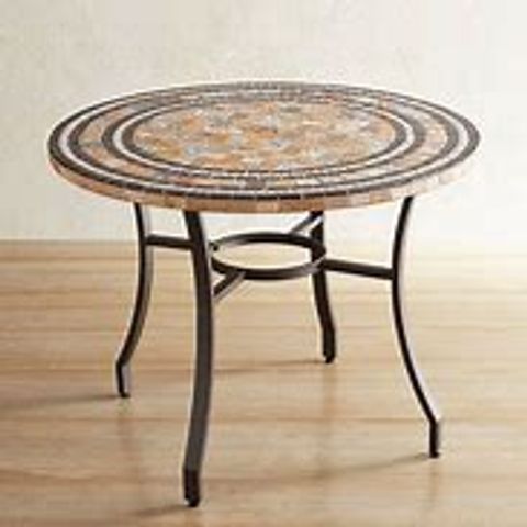 BOXED DAX MOSAIC ROUND DINING TABLE (2 BOXES)