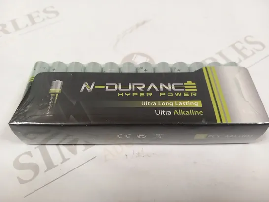 APPROXIMATELY 500 PACKS OF 24 N DURANCE HYPER POWER ULTRA LONG LASTING ULTRA ALKALINE AAA BATTERIES