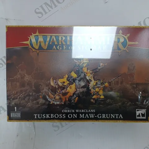 WARHAMMER AGE OF SIGMAR ORRUK WARCLANS: TUSKBOSS ON MAW-GRUNTA