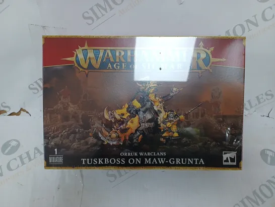 WARHAMMER AGE OF SIGMAR ORRUK WARCLANS: TUSKBOSS ON MAW-GRUNTA