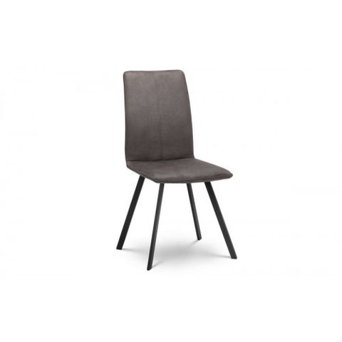 BOXED MONROE FABRIC DINING CHAIR - CHARCOAL (1OF1)