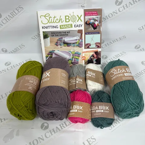 STITCHBOX KNITTING BOOK WITH SELECTION OF MATERIALS 