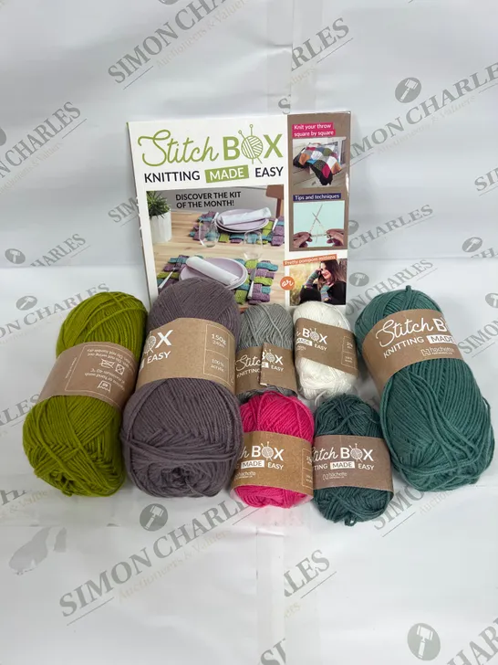 STITCHBOX KNITTING BOOK WITH SELECTION OF MATERIALS 