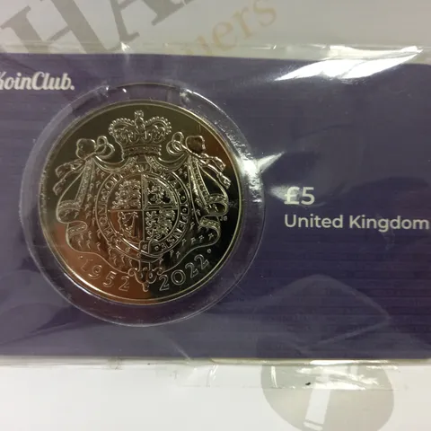 THE KOIN CLUB £5 PLATINUM JUBILEE COIN