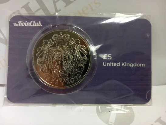 THE KOIN CLUB £5 PLATINUM JUBILEE COIN