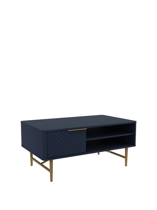 BOXED MELODY COFFEE TABLE - NAVY BLUE