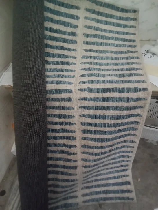 NUEVA MACHINE WOVEN BLUE/CREAM RUG 160X230CM