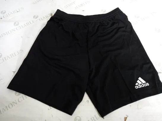 ADIDAS LIGHT WEIGHT BLACK SHORTS - SMALL