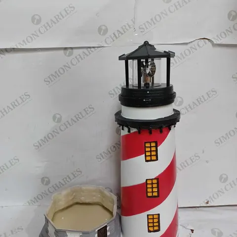 GARDEN REFLECTIONS SOLAR LED LIGHTHOUSE 50CM