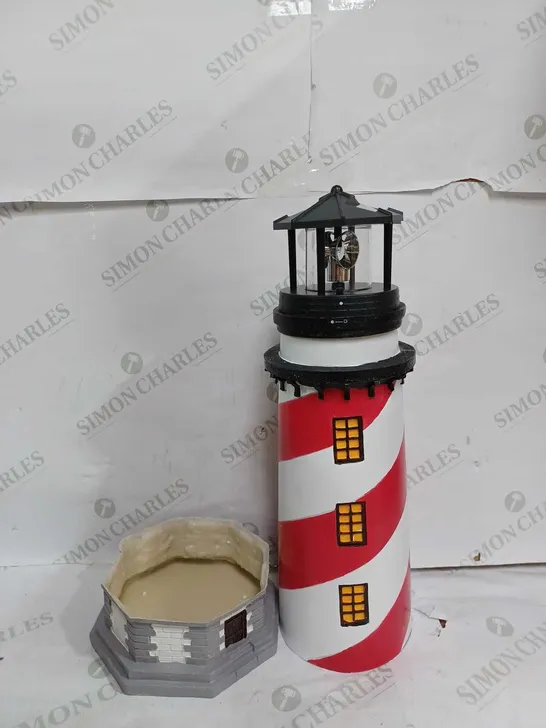 GARDEN REFLECTIONS SOLAR LED LIGHTHOUSE 50CM