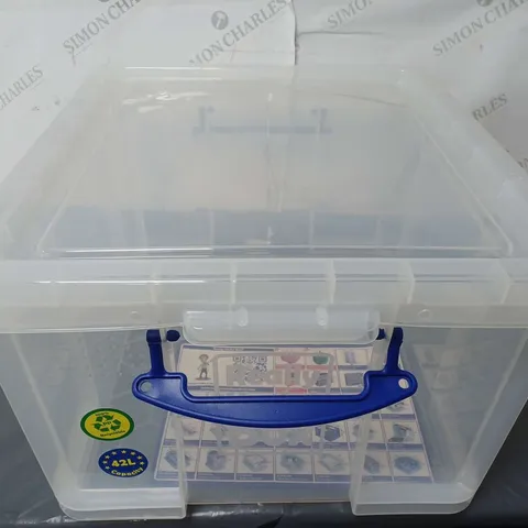 REALLY USEFUL BOX 42L CLEAR STORAGE TUB